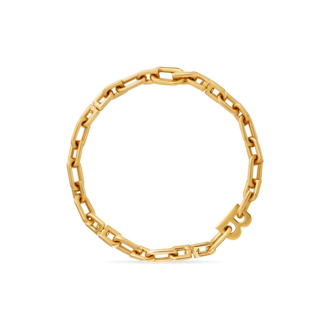 B Chain Thin Necklace in Gold  Balenciaga US